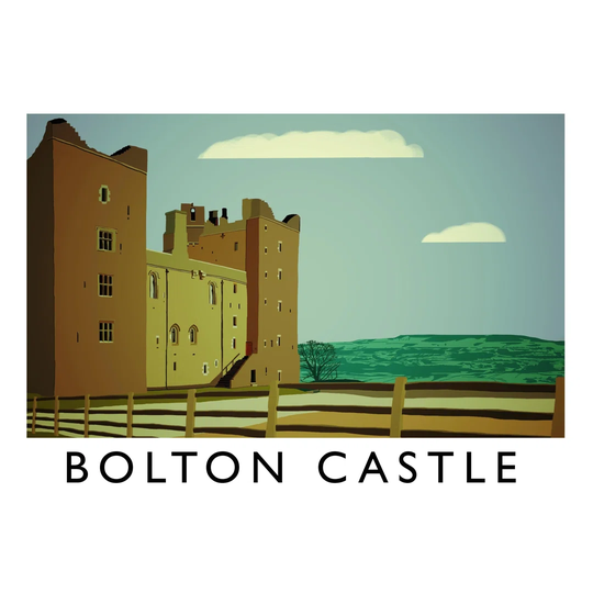 Bolton Castle 2 by Richard O'Neil Graphic Art Print on Paper
