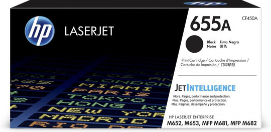 HP 655A Black Original Toner Cartridge - CF450A