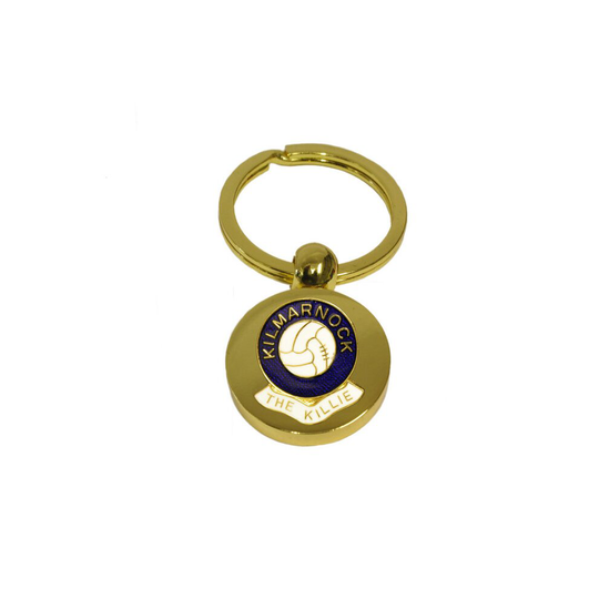 Kilmarnock football club gold disc keyring