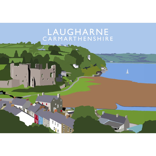 'Laugharne' Graphic Art
