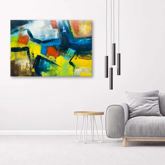 Canvas Print Colourful Abstraction Watercolour