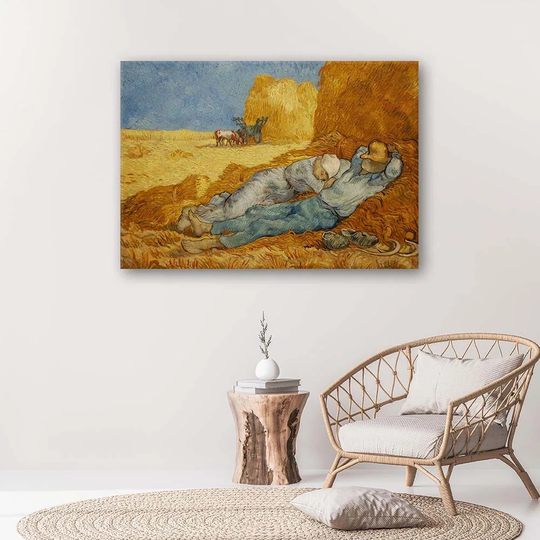 Canvas Print REPRODUCTION Siesta V. Van Gogh