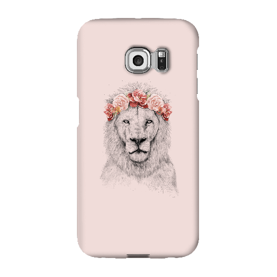 Balazs Solti Lion And Flowers Phone Case for iPhone and Android - Samsung S6 Edge Plus - Snap Case - Gloss