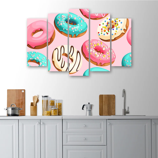 Canvas Print Donuts Cake