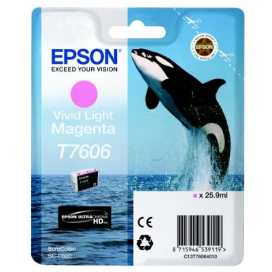 Epson T7606 Vivid Light Magenta Ink Cartridge