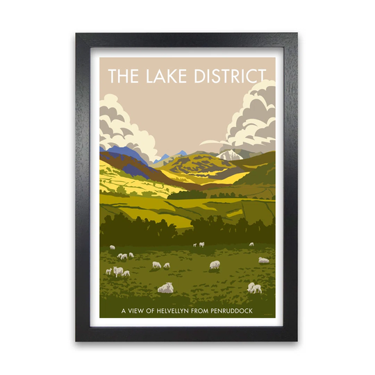 The Lakes - Graphict Art Print on Paper