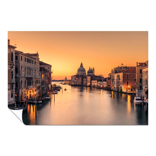 Panther Print Fine Art Prints Beautiful Sunrise In Venice Grand Canal Artistic Unframed Poster, Pictures For Home Walls, Bedroom, Living Room & Bathro