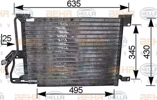 Condenser Air Conditioning 8FC351036-361 by Hella