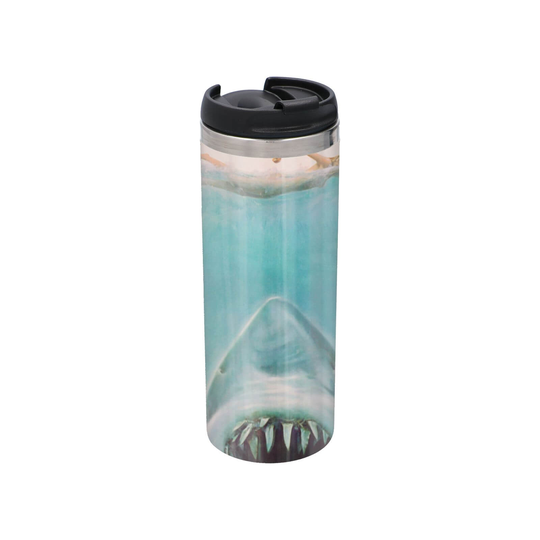 Universal Jaws Classic Poster Stainless Steel Thermo Travel Mug - Metallic Finish