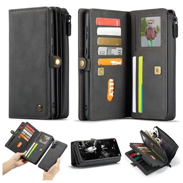 Caseme 2-in-1 Multifunctional Samsung Galaxy S21 FE 5G Wallet Case - Black