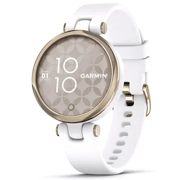 Garmin Lily Sport Smartwatch with GPS - White / Cream Gold