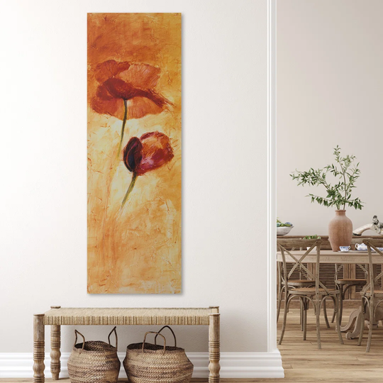 Canvas Print Red Poppies Flower Acrylic