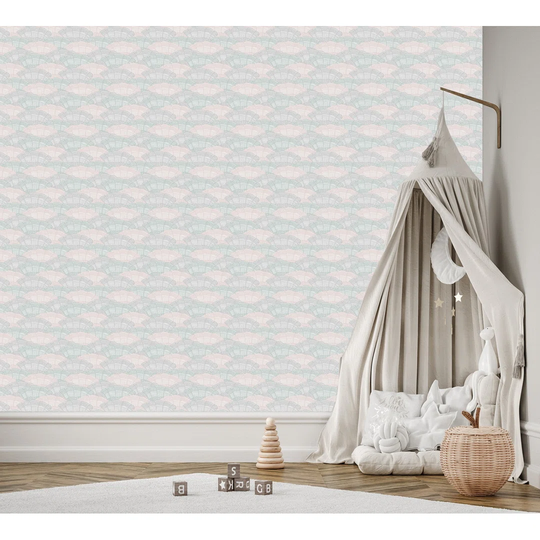 , 315cm L x 450cm W Wallpaper, Boho Fans