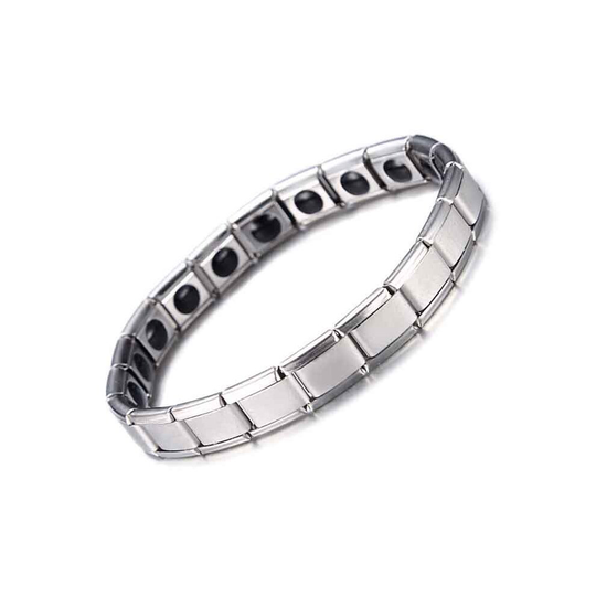 (Color4) Men Women Titanium Steel Therapy Energy Magnetic Bracelet Health Care Gift
