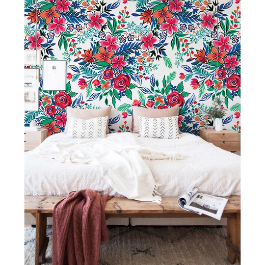 Liskeard Flowers Wallpaper