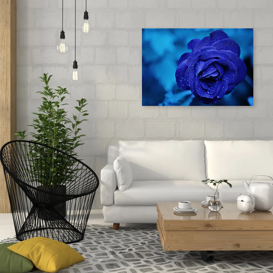 Canvas Print, Blue Flowers