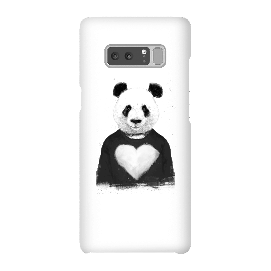 Balazs Solti Panda Love Phone Case for iPhone and Android - Samsung Note 8 - Snap Case - Matte