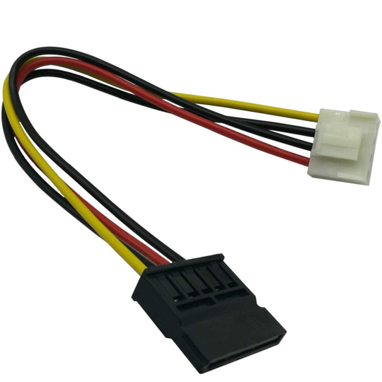 COMeap (2-Pack) 4 Pin to SATA Female Hard Drive Power Adapter Cable Compatible With Hikvision Video Recorder 7.5-in(19cm)