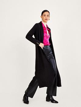 Monsoon Epp Shawl Coatigan - Black, Black, Size S, Women