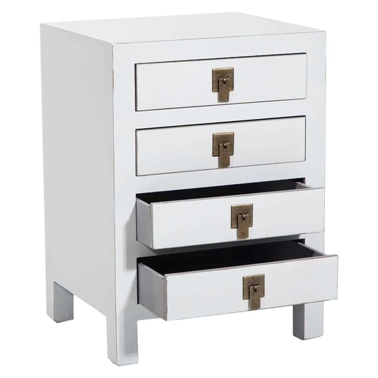 Casto 4 Drawer Bedside Table