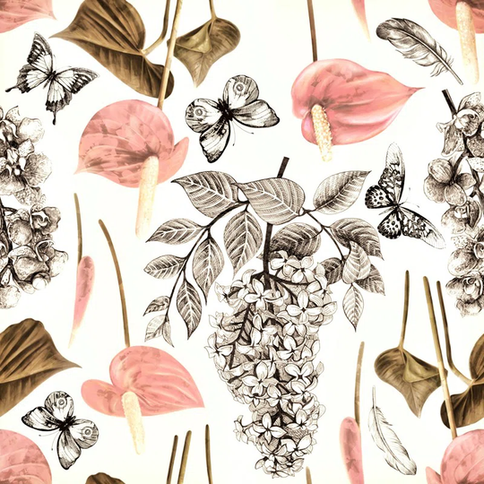 Jaymya 4.16m x 2.54m Matte Wallpaper Roll