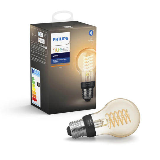 Philips Hue White Filament Single Smart LED Bulb E27 with Bluetooth
