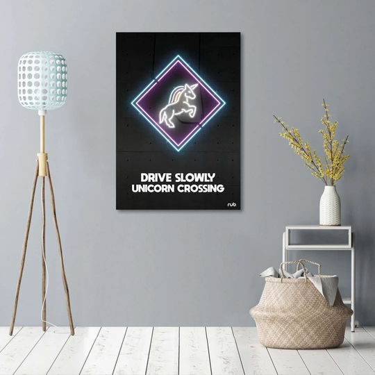 Poster, Unicorn Neon