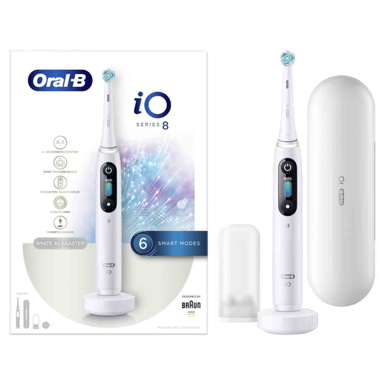 Oral B Oral-b iO8 Electric Toothbrush - White Alabaster