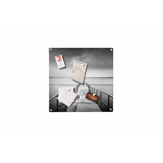 Bar Magnetic Wall Mounted Photo Memo Board