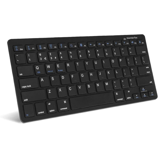 Combrite Ultra-Slim Bluetooth Keyboard Compatible with iPad 10.2-inch/iPad Air/iPad 9.7-inch/iPad Pro/iPad Mini, iPhone and Other Bluetooth