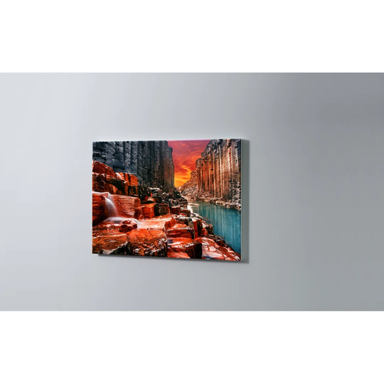 River Mountains Magnetic Wall Mounted Cork Board