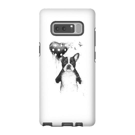 Balazs Solti Bulldog And Balloon Phone Case for iPhone and Android - Samsung Note 8 - Tough Case - Gloss