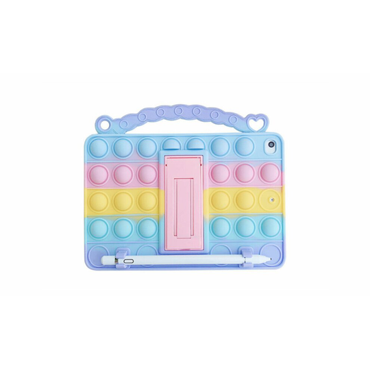 (19 iPad 10.2in) Push Pop Rainbow Tablet Case