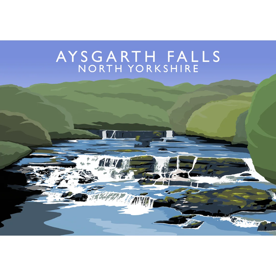 Aysgarth Falls by Richard O'Neil - Graphic Art Print on Paper