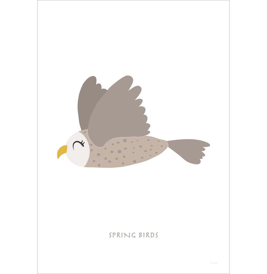 Springbirds Graphic Art Print Poster