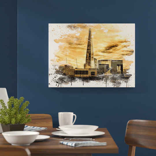'The Shard Building London' Graphic Art Print Poster
