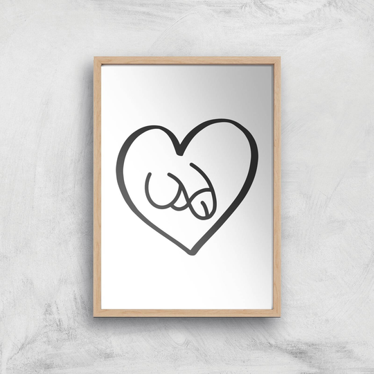 Phallus Love Giclee Art Print - A3 - Wooden Frame