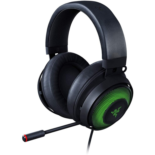 Razer Kraken Ultimate - USB Gaming Headset (Gaming Headphones for PC and Switch Dock with Surround Sound, ANC Microphone and RGB Chroma) , Black