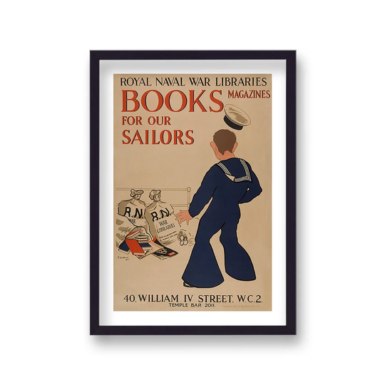 Vintage Wartime Print Books For Our Sailors