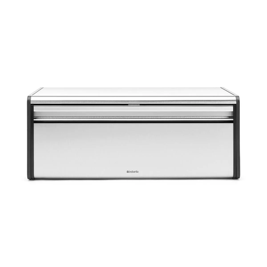 Brabantia Fall Front Bread Bin - Matt Steel