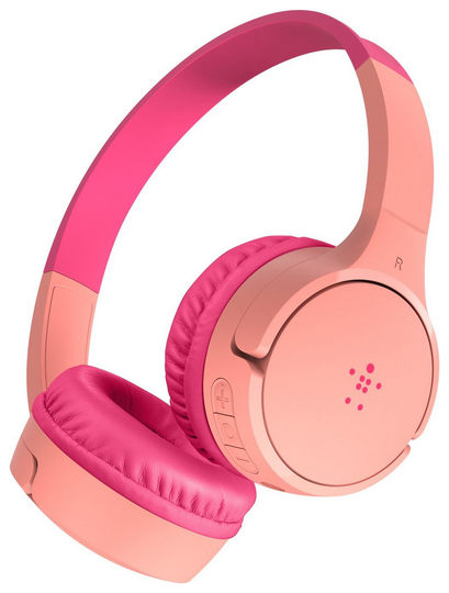 Belkin SoundForm Mini Kids Wireless On-Ear Headphones - Pink