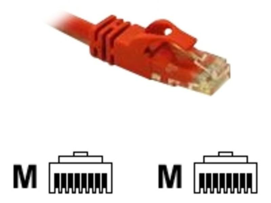 C2G, Cat6 550MHz Snagless Patch Cable Red, 1m
