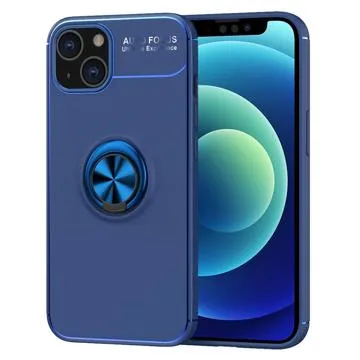 iPhone 14 Magnetic Ring Holder Case - Blue