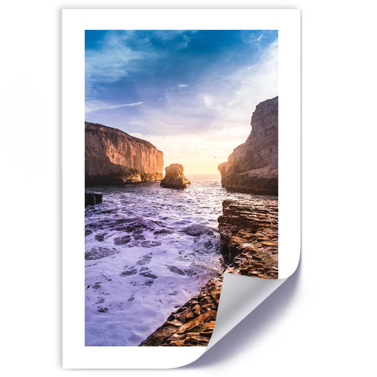 Poster, Ocean And Rocks