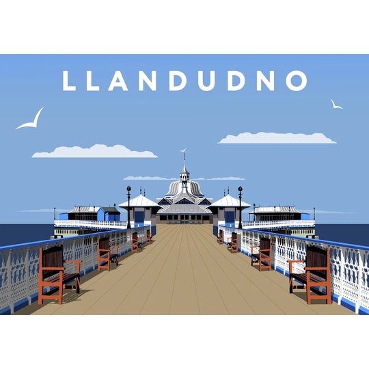 Llandudno 3 by Richard O'Neil - Graphic Art Print on Paper