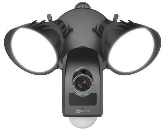 EZVIZ LC1 Outdoor Black Floodlight Camera - Works with Alexa and Google Assistant