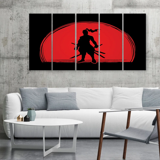 Canvas Print Samurai Japan Sun