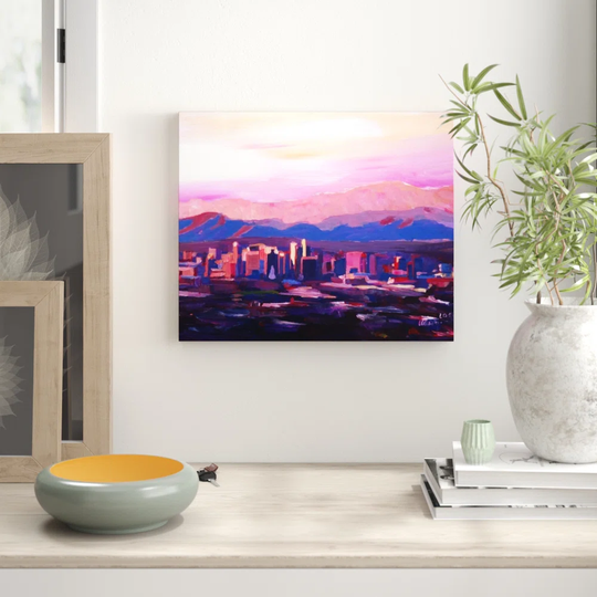 Phoenix Arizona Skyline 2 Painting on Wrapped Canvas