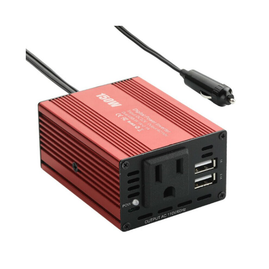 150W Dual USB Car Power Inverter DC 12V to 150V AC Converter Charger Adapter UK