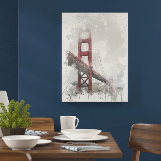 'Golden Gate Bridge San Francisco' Graphic Art Print Poster